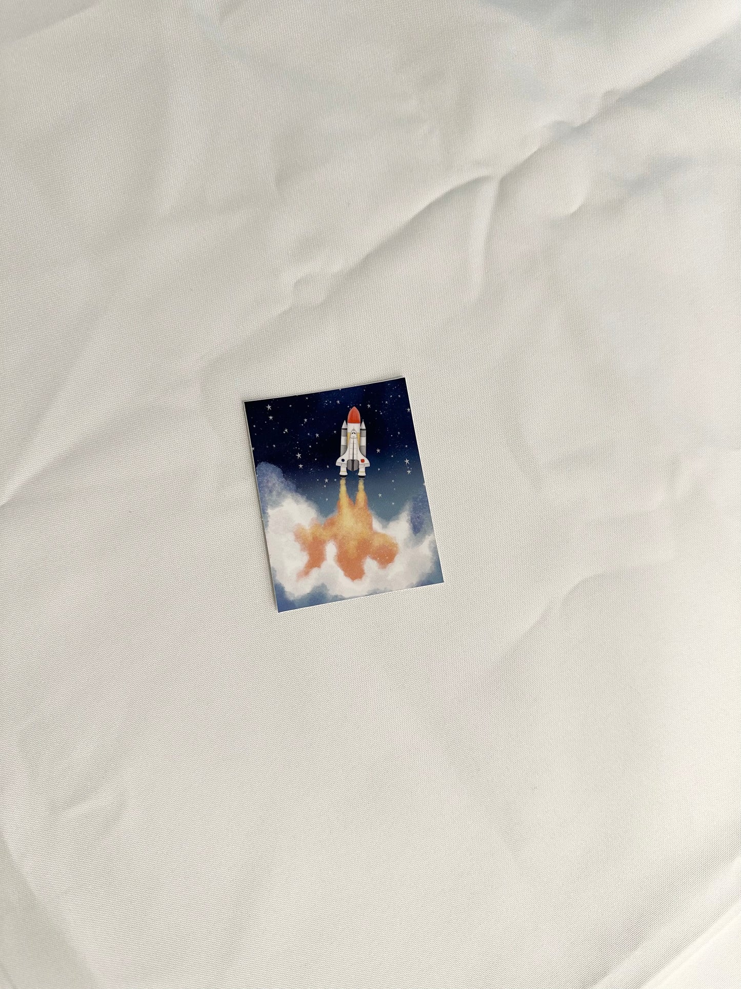 Cora Jane Rocket Ship Sticker